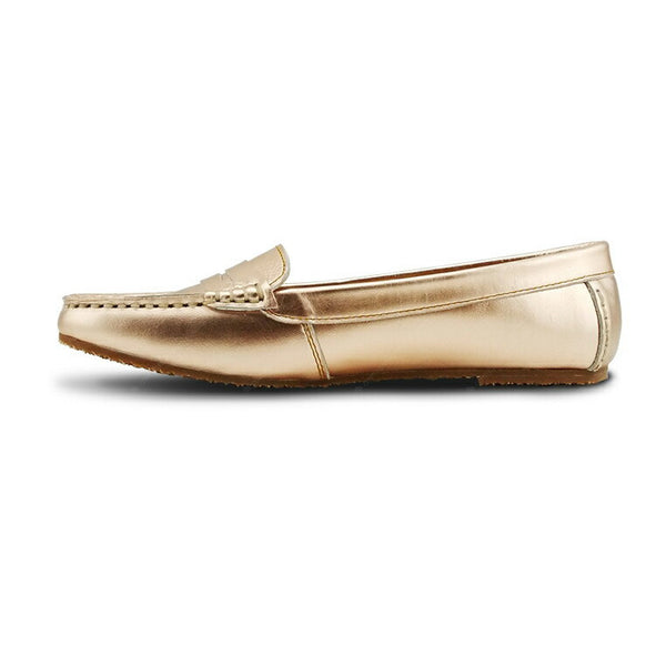 Gorgeous Girl Leather Moccasin Rose Gold - Assembly Artisans Co.,Ltd.