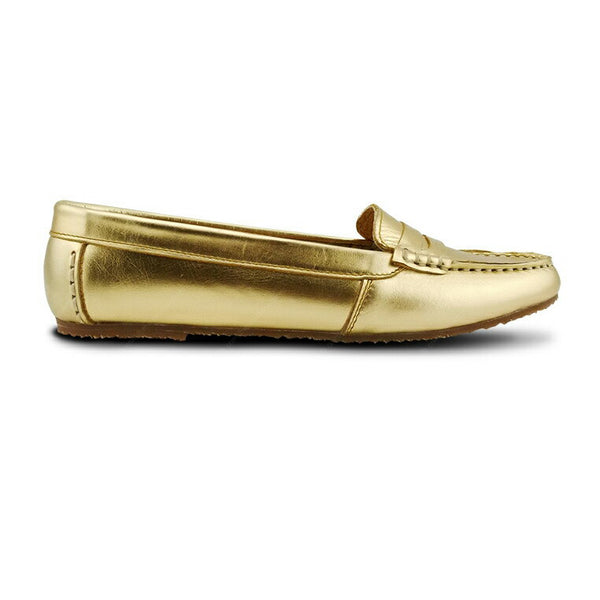 Gorgeous Girl Leather Moccasin Stardust Gold - Assembly Artisans Co.,Ltd.