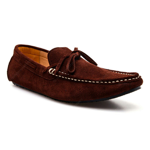 Casualist Lace Leather Loafer Suede Dark Brown - Assembly Artisans Co.,Ltd.