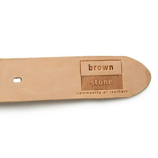 Full Grain Genuine Leather Belt Cowhide (Brass Oval Buckle) - Assembly Artisans Co.,Ltd.