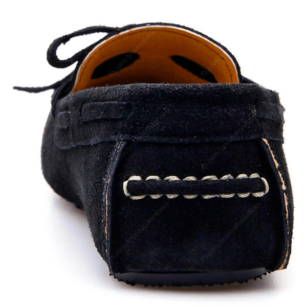 Casualist Lace Leather Loafer Suede Black - Assembly Artisans Co.,Ltd.