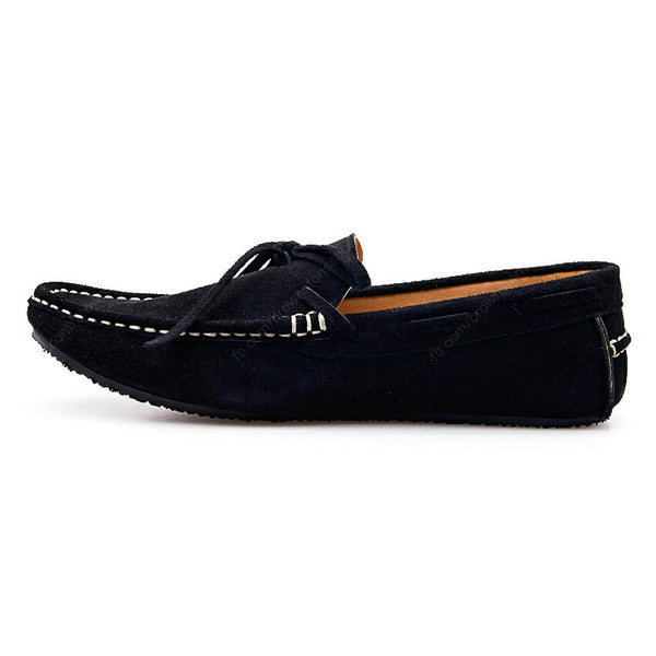 Casualist Lace Leather Loafer Suede Black - Assembly Artisans Co.,Ltd.