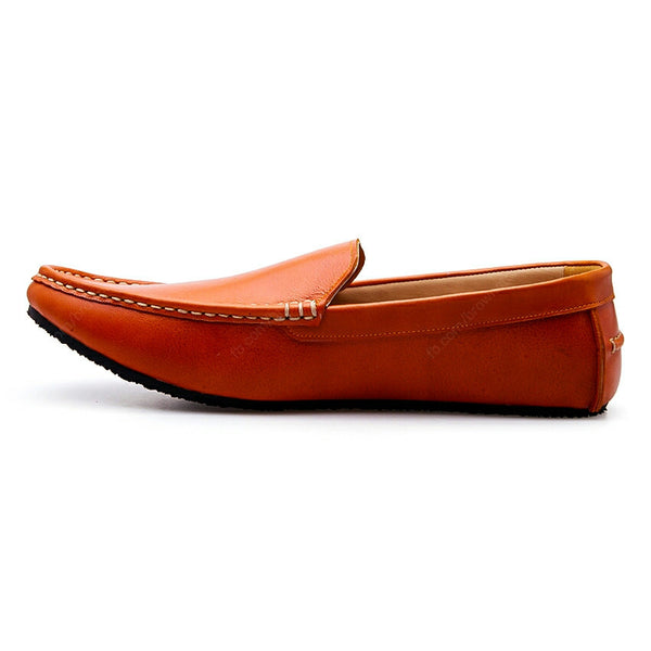 Casualist Leather Loafer Soft Squeeze Orange - Assembly Artisans Co.,Ltd.