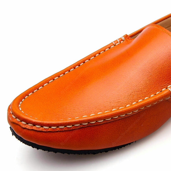Casualist Leather Loafer Soft Squeeze Orange - Assembly Artisans Co.,Ltd.