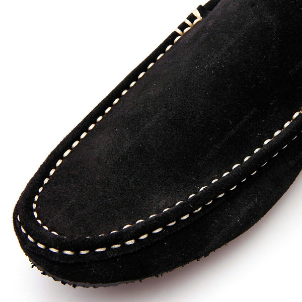Casualist Leather Loafer Suede Black - Assembly Artisans Co.,Ltd.