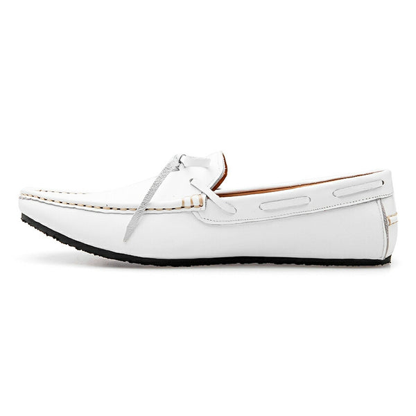 Casualist Lace Leather Loafer Soft Marble White - Assembly Artisans Co.,Ltd.