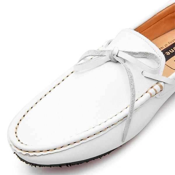 Casualist Lace Leather Loafer Soft Marble White - Assembly Artisans Co.,Ltd.