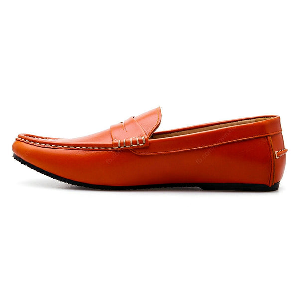 Penny Leather Loafer Soft Squeeze Orange - Assembly Artisans Co.,Ltd.