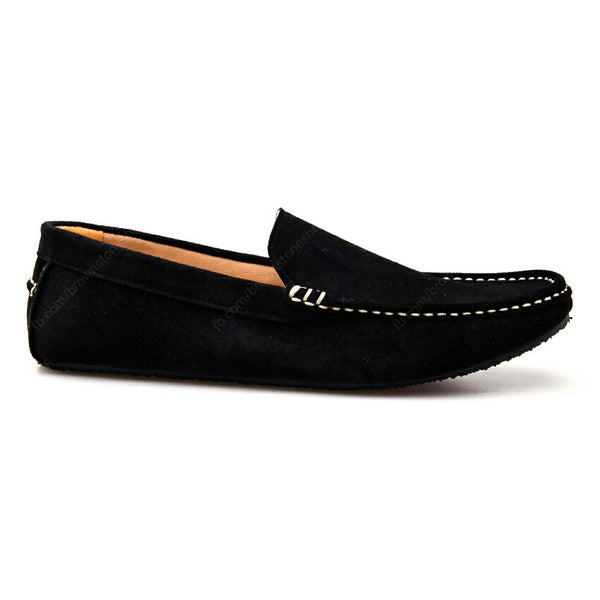 Casualist Leather Loafer Suede Black - Assembly Artisans Co.,Ltd.