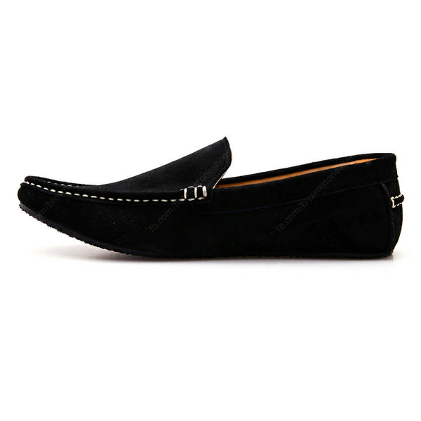 Casualist Leather Loafer Suede Black - Assembly Artisans Co.,Ltd.