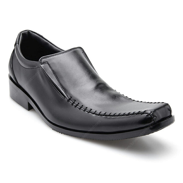 Leather Shoes City Oxford Executive Flat Thread Black - Assembly Artisans Co.,Ltd.