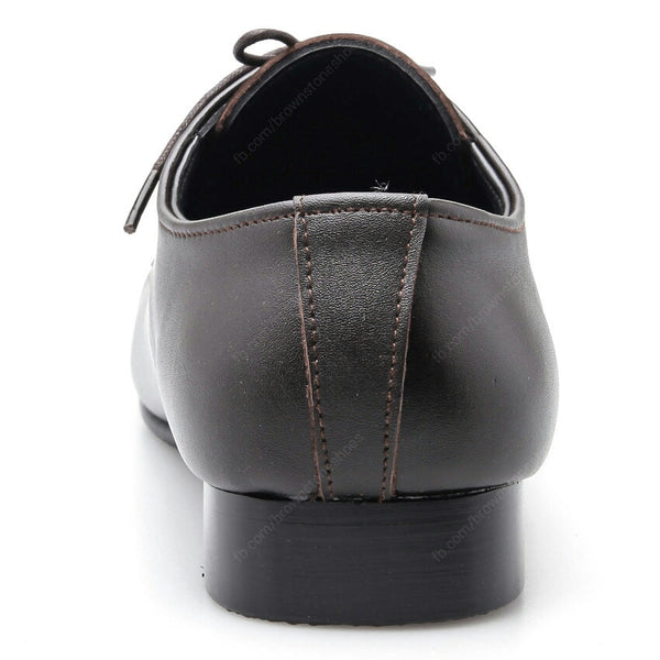 Leather Shoes Clever Soft Dark Brown - Assembly Artisans Co.,Ltd.