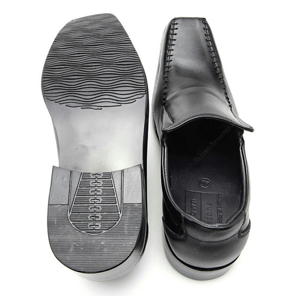 Leather Shoes City Oxford Executive Flat Thread Black - Assembly Artisans Co.,Ltd.