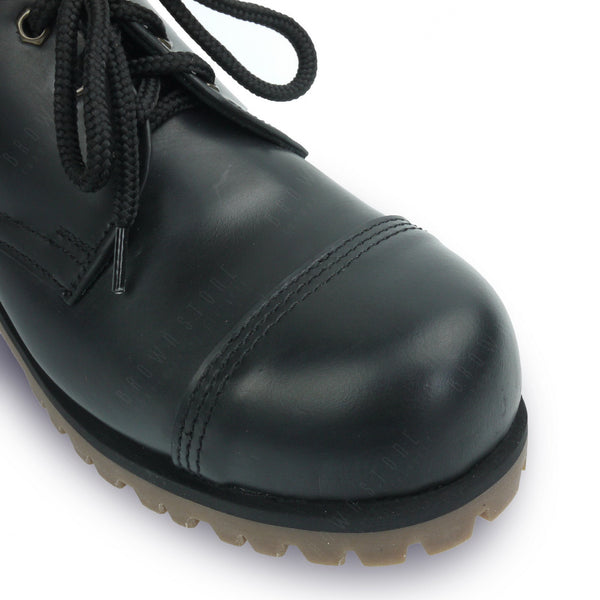Industrial British Steel Cap Leather Shoes Low Cut Black - Assembly Artisans Co.,Ltd.